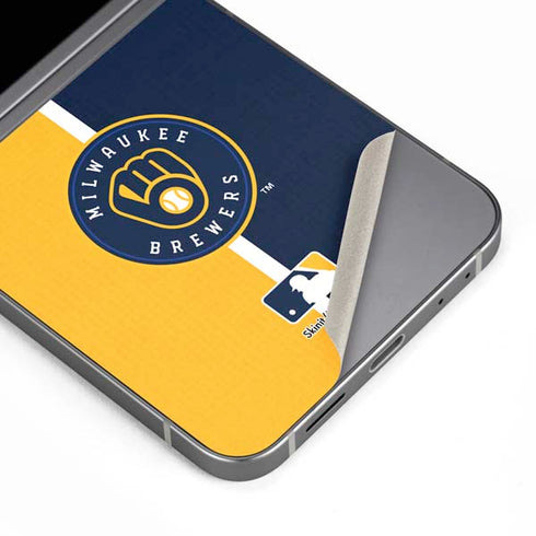 MLB Milwaukee Brewers Split Galaxy Z Flip6 Skin